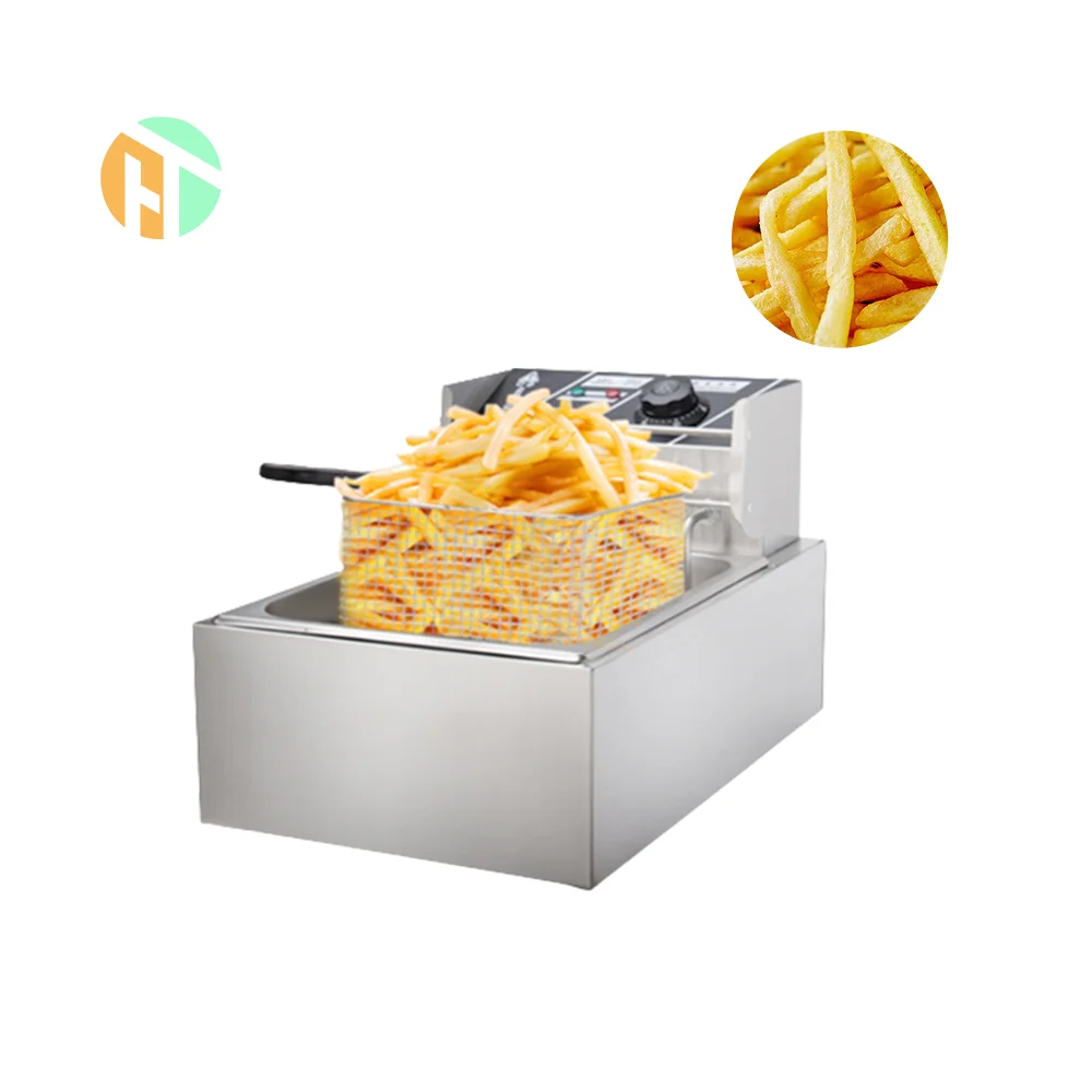Mcdonalds Industrial Commercial Kitchen Equipment Freidora Friteuse 6L Gas Electric Deep Fryer