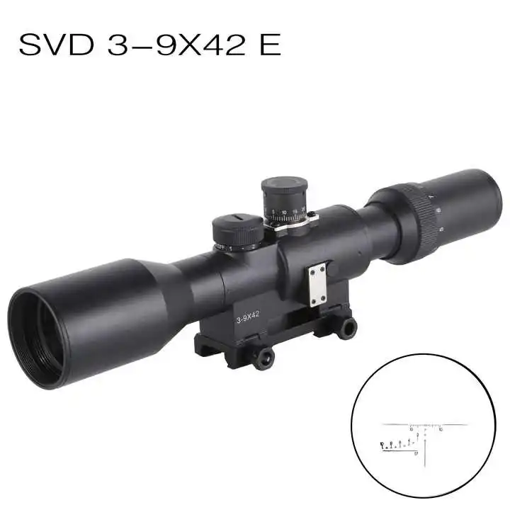 Оптовая продажа от фабрики SVD 3-9X42 FFP прицел ударопрочный водонепроницаемый противоударный Вредный и аксессуары