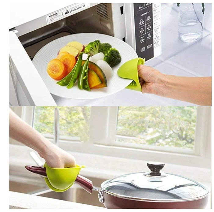 Silicone Heat Resistant Cooking Pinch Mitts Mini Oven Mitts for  Kitchen Heat Resistant Solution