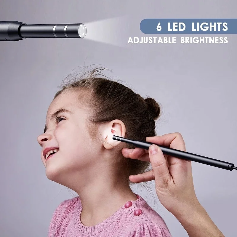 Ear Cleaning Endoscope Camera 5.5MM 3.9MM Mini Camera 3 in1 Visual Pick USB Ear Spoon Type-c Ear Otoscope for Android