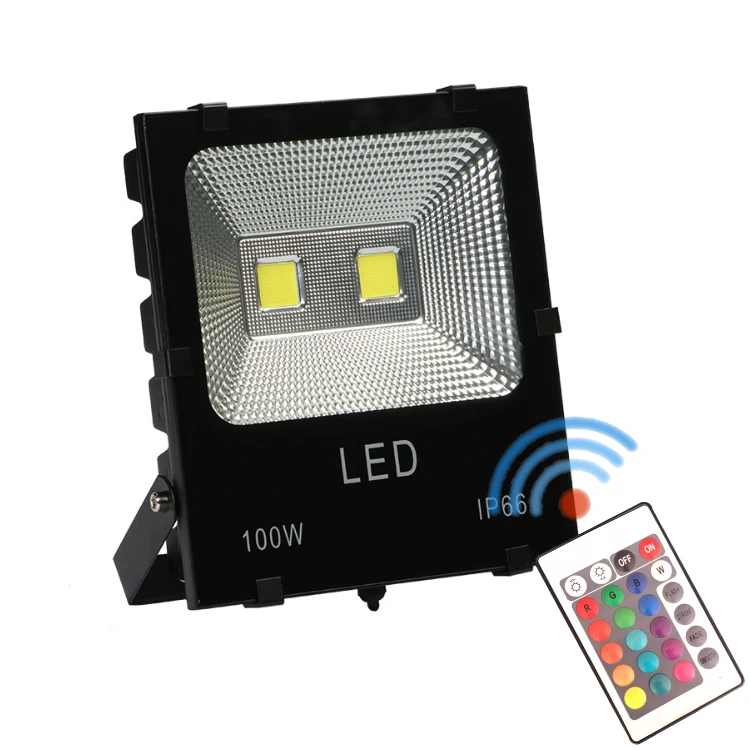 50W 100W 50 Watt 200W 48V 12V 24V 24 Volt Dc Reflector Wall Light Waterproof Marine Controlled Floodlight Cob Led Flood Lights