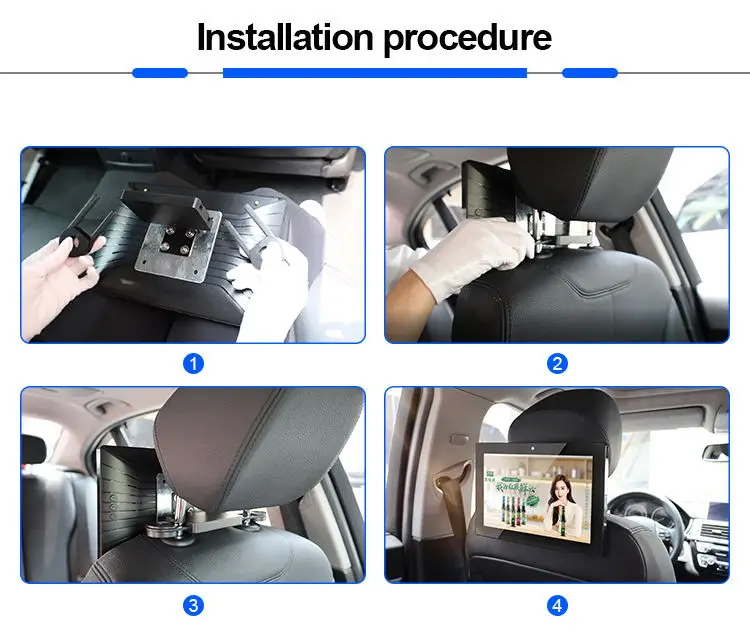10 Inch Smart Android Touch Screen Car Taxi LCD Monitor Digital Signage Advertising Equipment Display Screen For Car