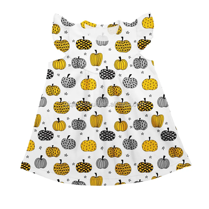 Spring Kids Short Sleeves Dress Children Boutique Clothing Milk Silk Baby Girl Princess Floral Dress