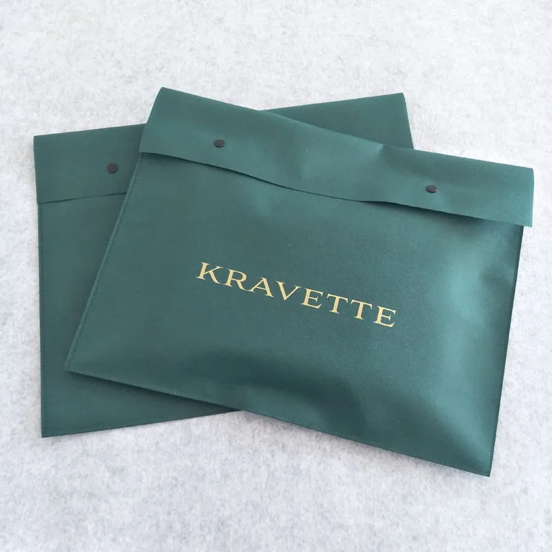 
Reusable Bags Eco Friendly Non-woven Bag With Snap Button, High Quality Green Pink Red Non Woven Packaging Bags With Custom Logo 