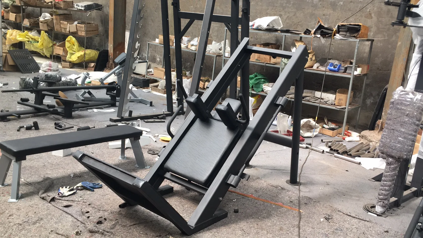 Huiti Fitness plate loaded machines gym home machine strength fitness equipment exercise Hack slide HT-G22