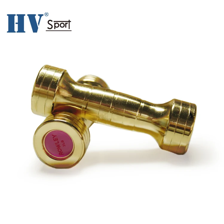 1 кг дешевая цена стальной гантель Золотой хромированная гантеля для