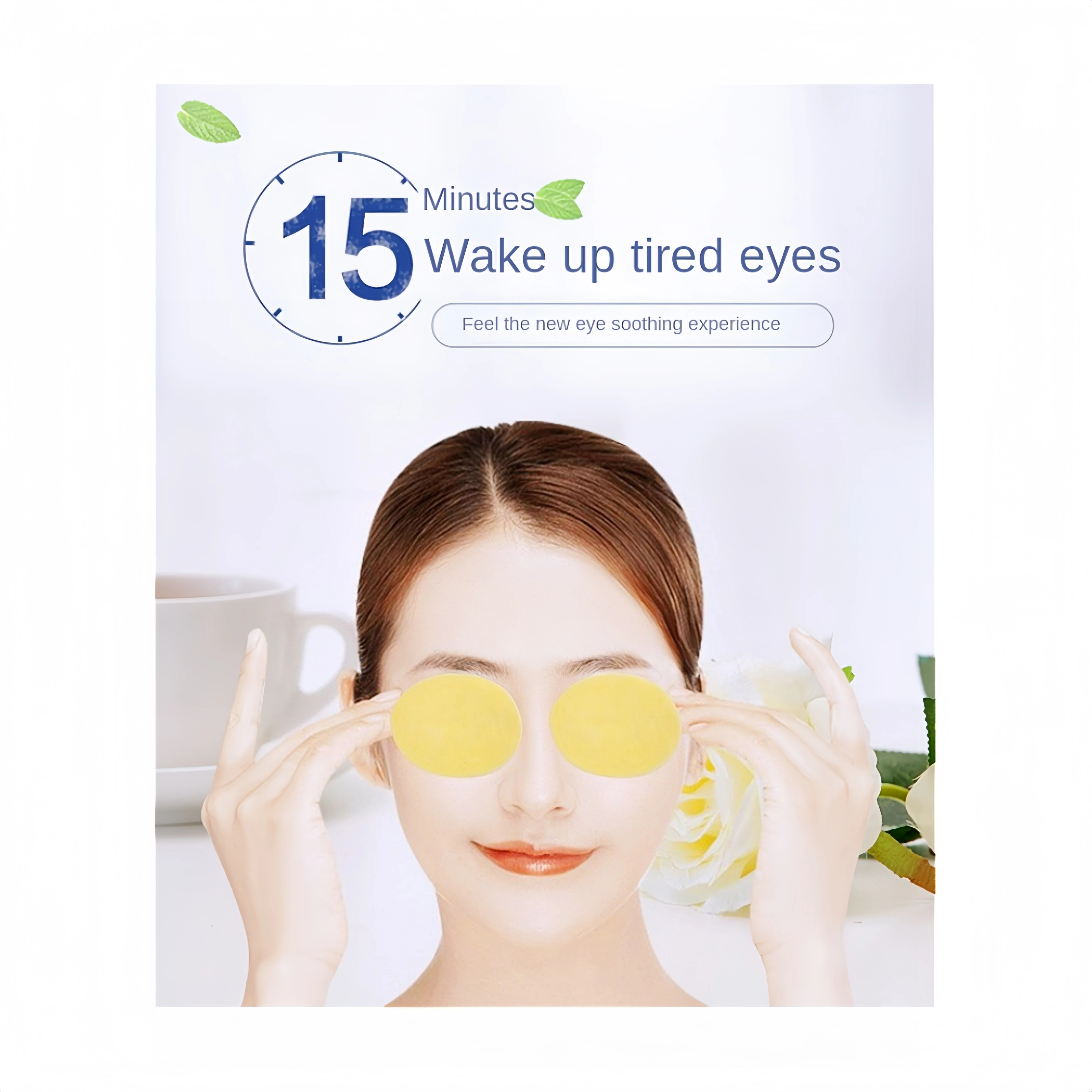 Natural Herbal Chinese Medicine Moxibustion Product Golden Eye Patch Protects Eye Health/cold compress Moxa Eye Patches