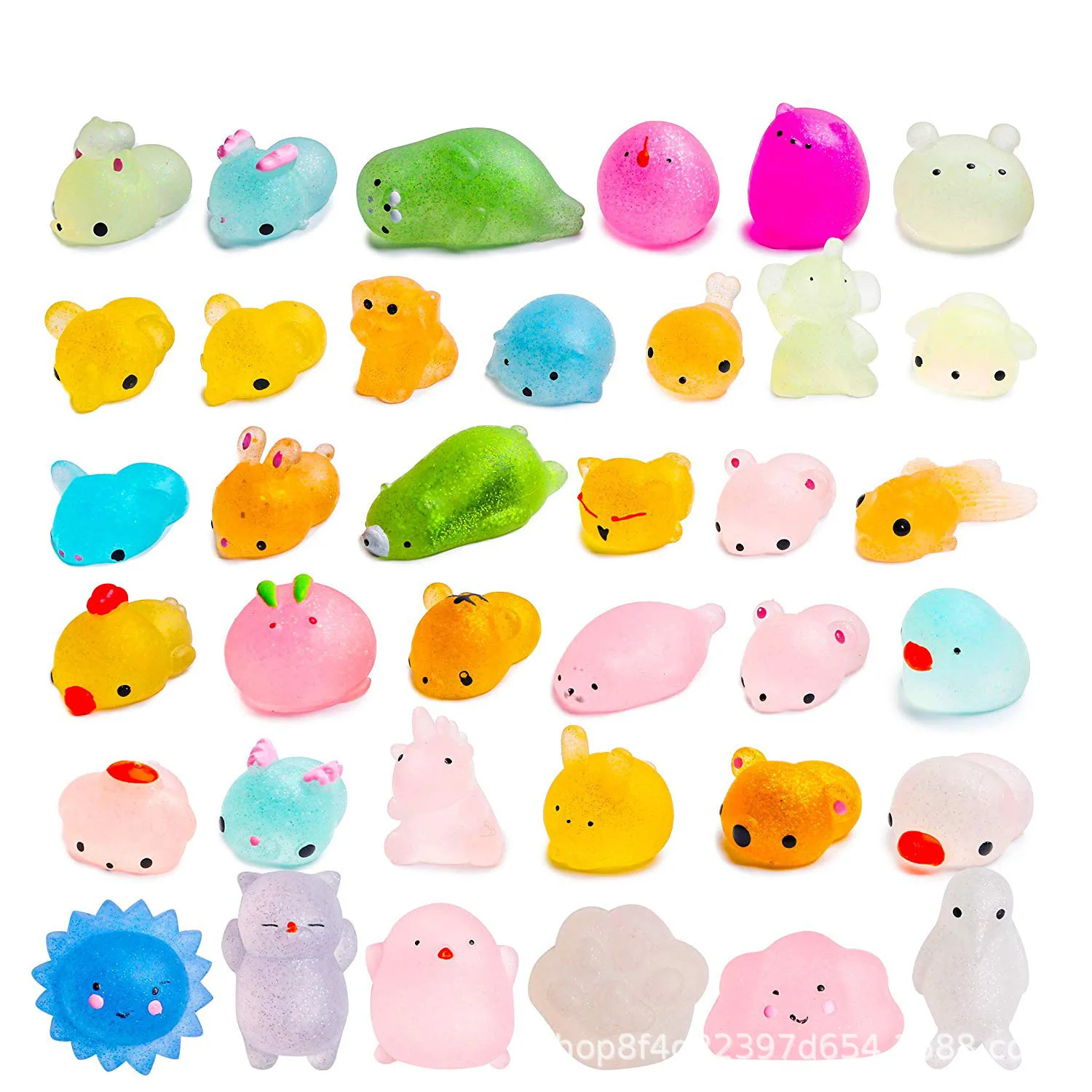 2022 Favors Squishy  Small Toy Cute Animal Fidget Toy Soft TPR Stress Relief Squeeze Mini Mochi Squishy