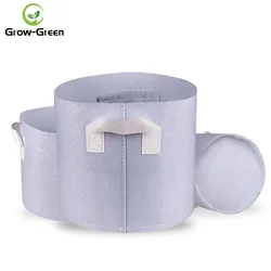 4- 10 Gallon Non Woven Grow Bags Felt Grow bag for Potato/Plant Container/Aeration Fabric Pots With Handles