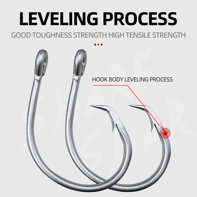 39960 Stainless Steel Demon Perfect Circle Hooks in-Line Strong Octopus Hook Saltwater Freshwater Sea Fishing Tuna Hooks