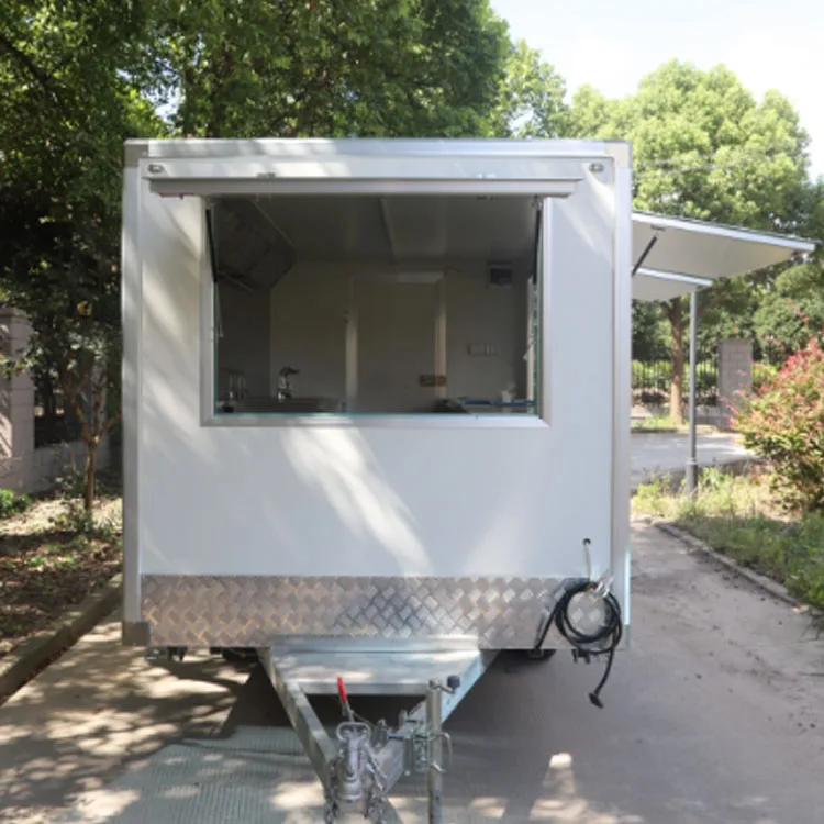 Australia Standard Street Fast Mobile Food Cart Truck Trailer with Kitchen Frozen Car Customised Customizable390