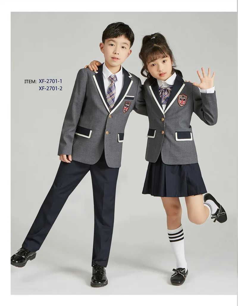 School uniform suit and pants skirt patterns in Guangzhou