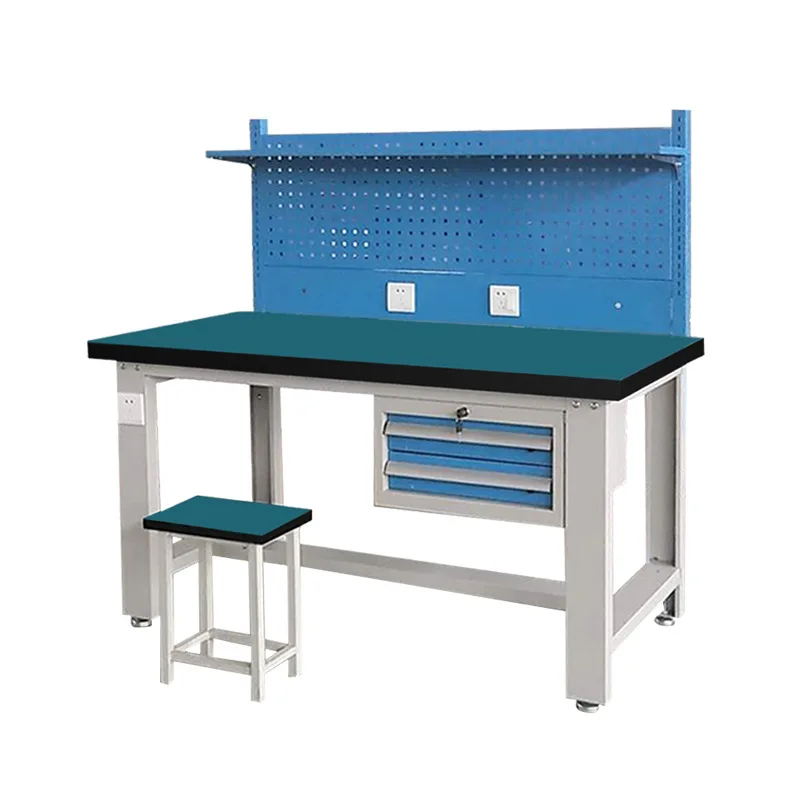 Adjustable Anti-static workbench factory assembly line with drawers stainless steel packing workbench
