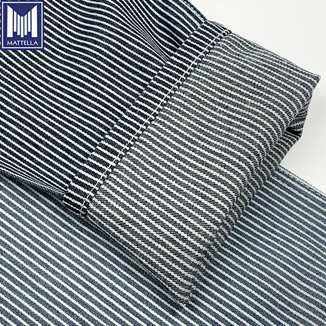 stripe 100%cotton custom motorcycle rolls of cheap denim fabric for overall jeans
