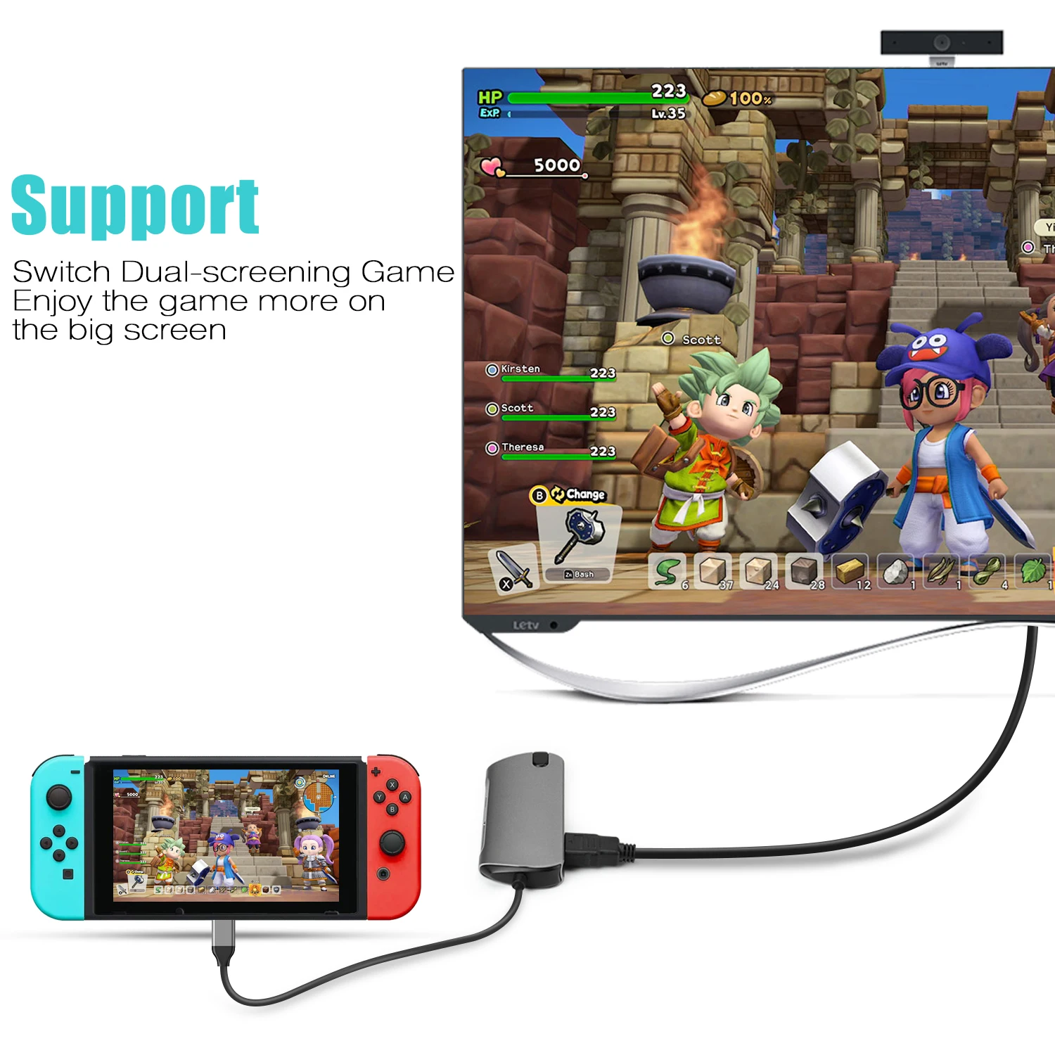 for android ios macbook pro dell hp usb c docking station usb type c hub 8 in 1 smart multifunctional desktop docking station