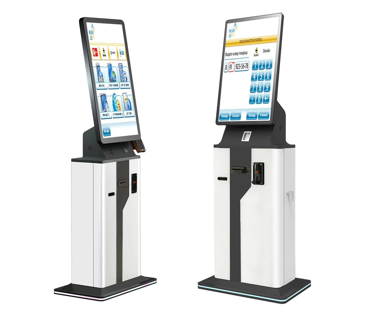 Crtly 32inch Self Service Touch Screen Kiosk Card Dispenser Passport Reader Kiosk Cash Payment Kiosks Currency Exchange Machine