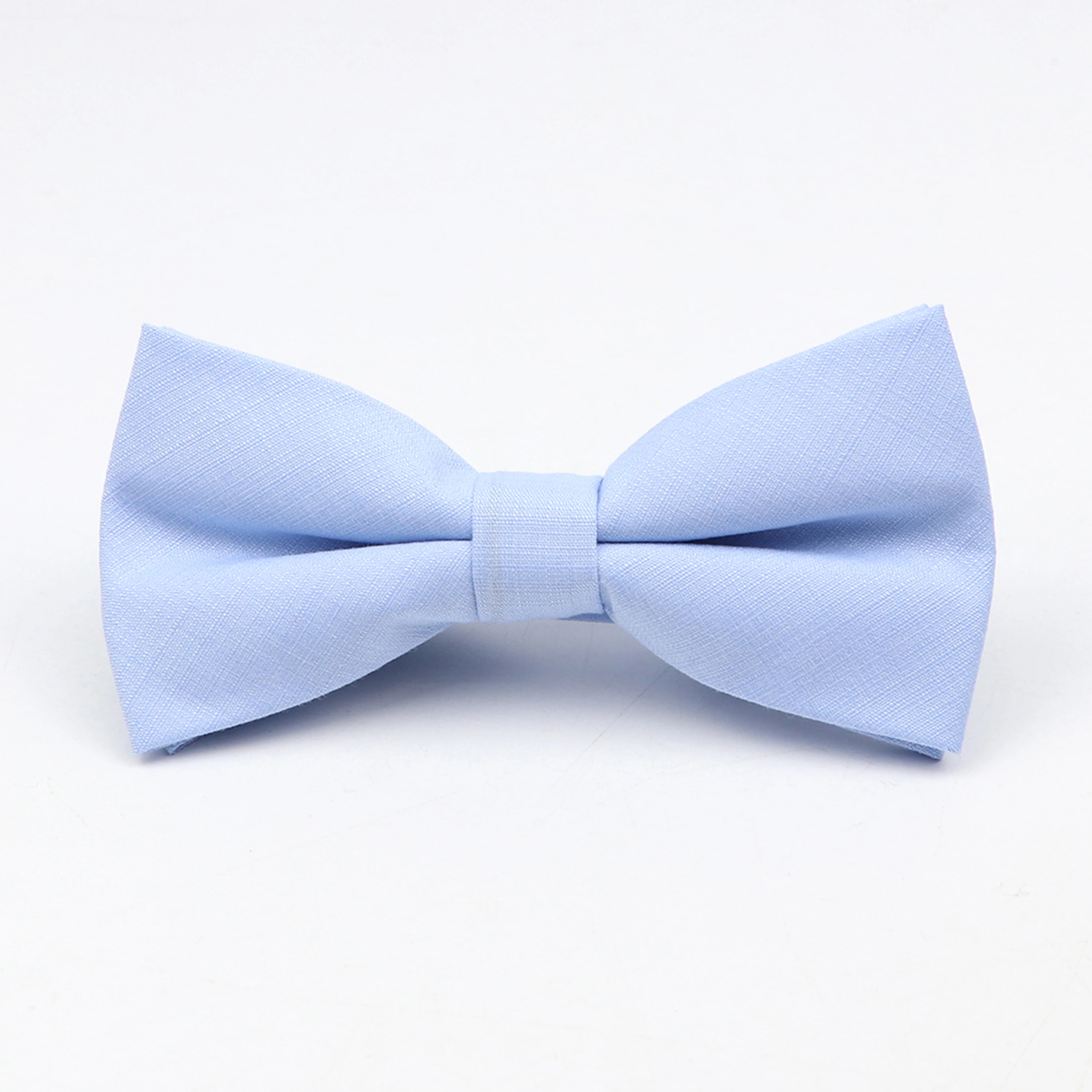 Soft Polyester Solid 15 Colors Father-son Bowtie Set Black Blue Khaki Butterfly Casual Bow Tie For Men Boy Wedding Accessory
