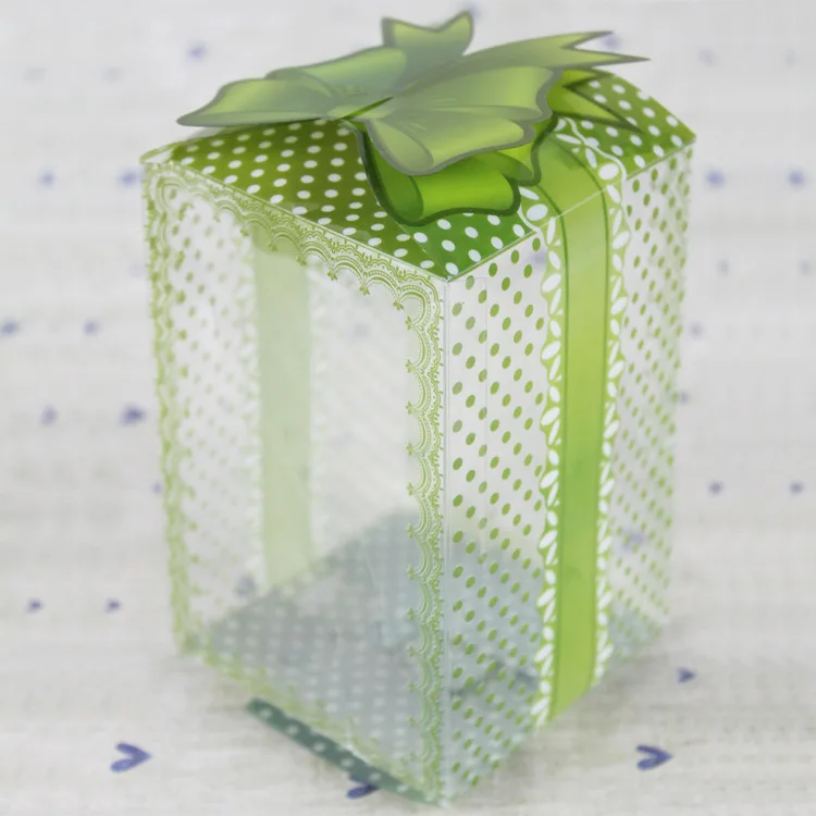 
High Quality clear PVC and PET plastic packing gift box 