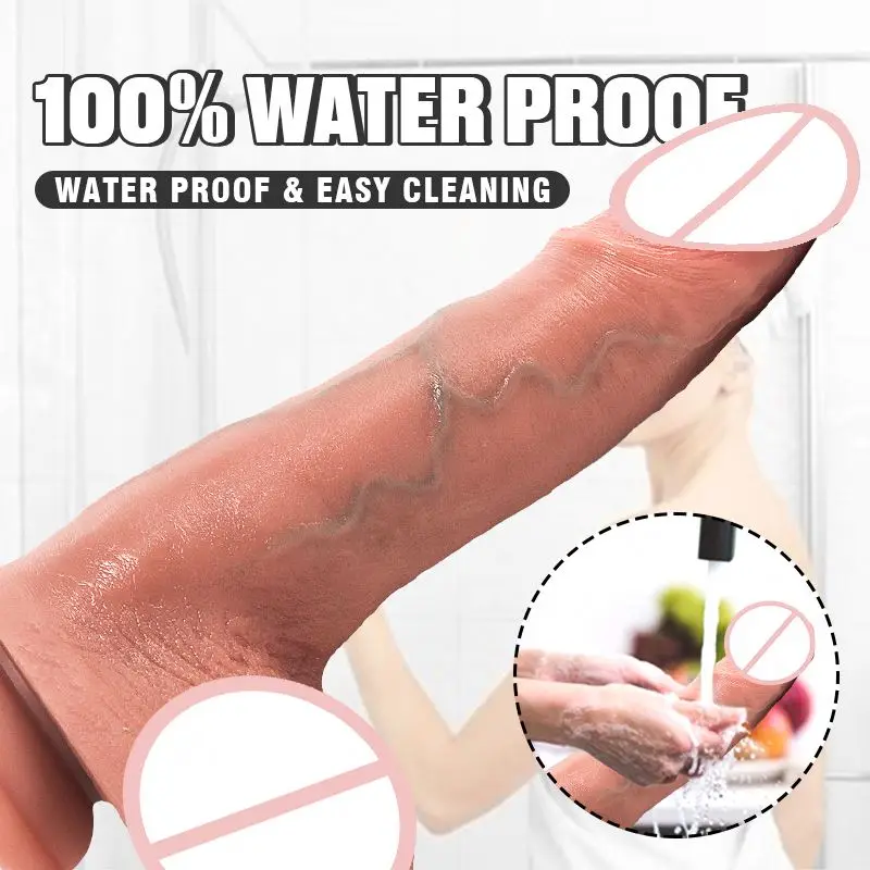 GYF Female Masturbation Machine Telescopic Heating Huge Penis Dick Realistic Dildo Vibrators Sex Toys For Women Masturbators