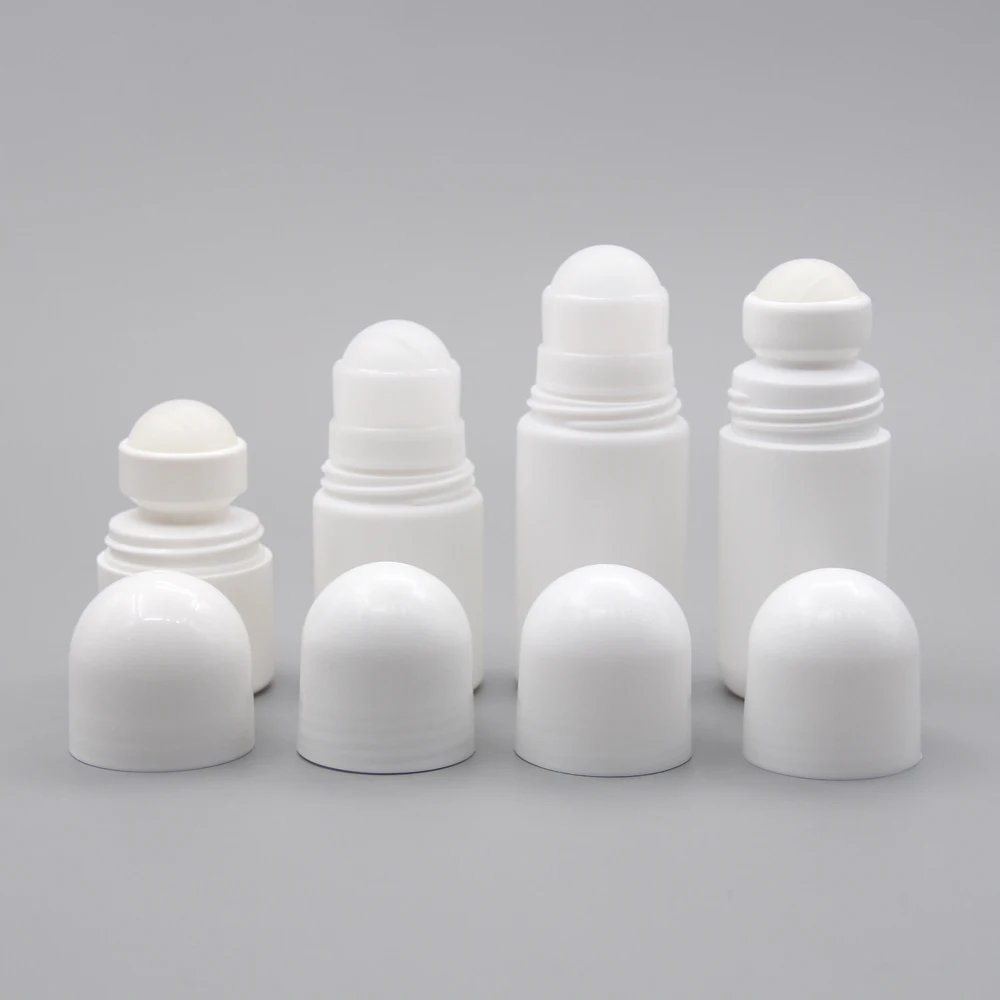 60ml Black Empty Straight Plastic Roll On Antiperspirant Bottle With Matte Black Lid