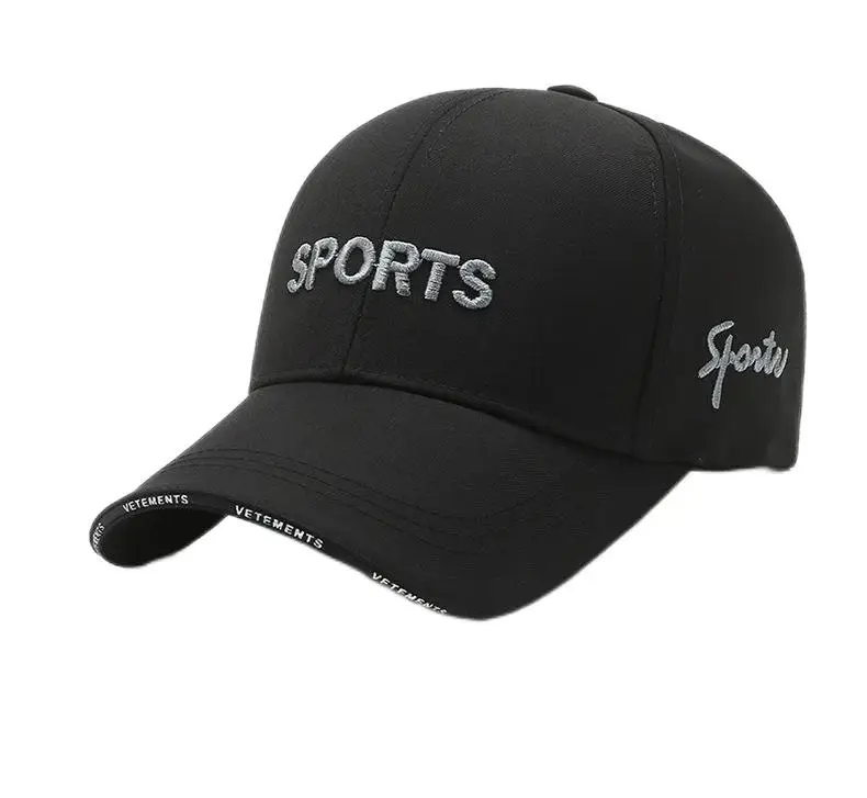 Wholesale Custom Men Canvas Hat With Leather Embroidered Patch Logo Cap 6-Panel Print Dad Hats Baseball Caps