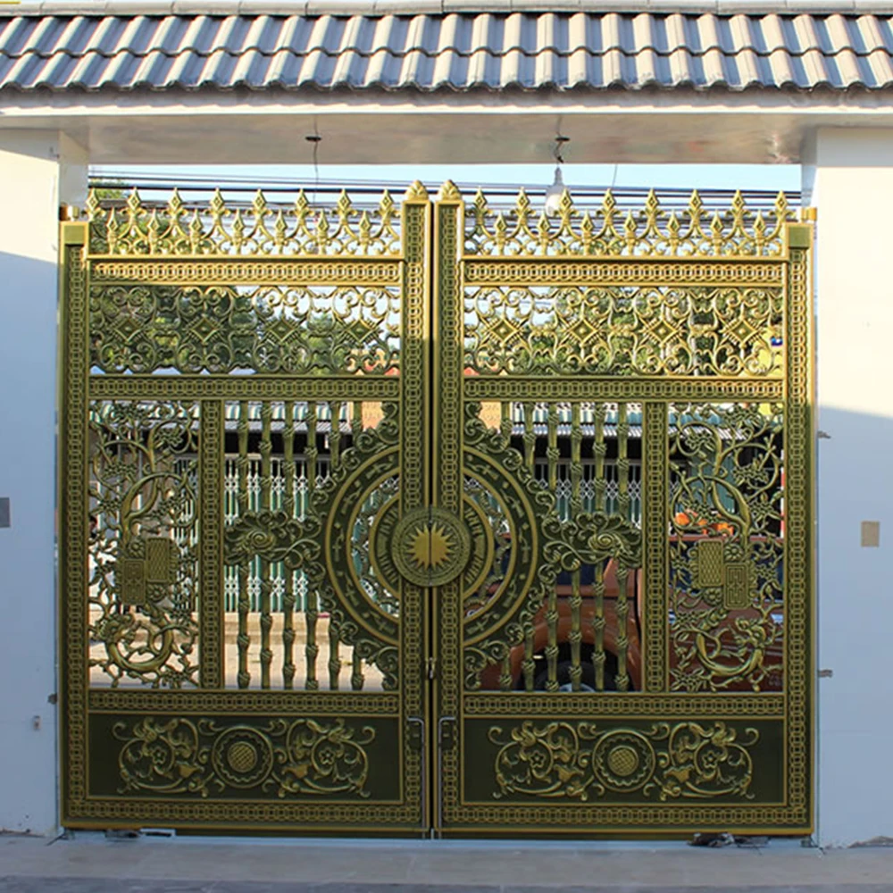 External Front Metal Gate Designs Used Cast Aluminum Door Gates High Quality House Main Gate Designs Aluminum Gate