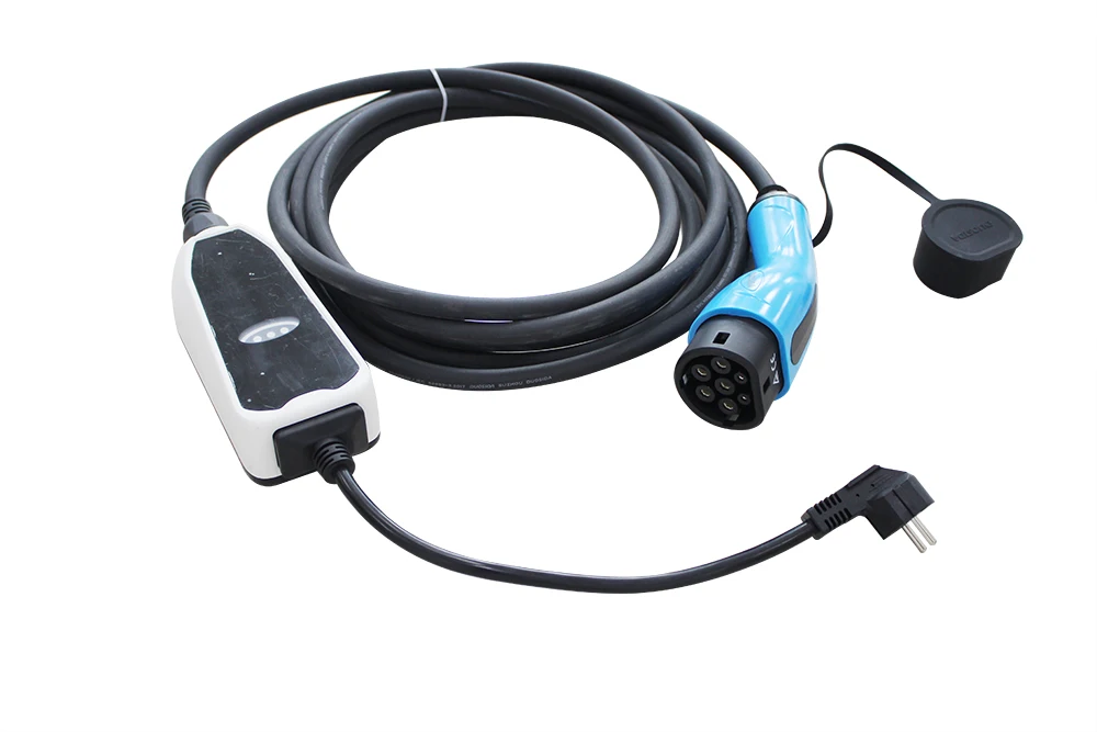 Duosida TUV 16A EV автомобильное зарядное устройство тип 2 iec 61851 портативное с разъемом Schuko