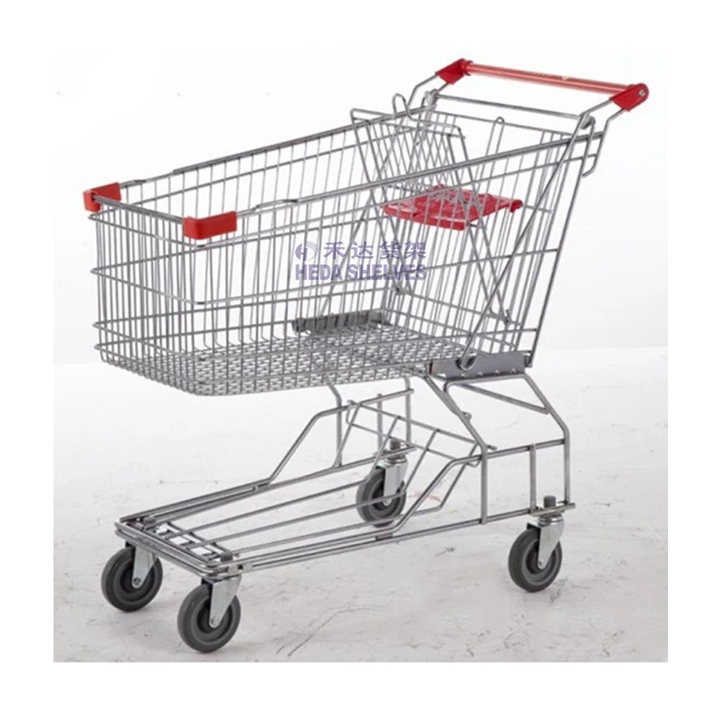 Fashion pvc waterproof shopping trolley hand cart used shopping carts for sale