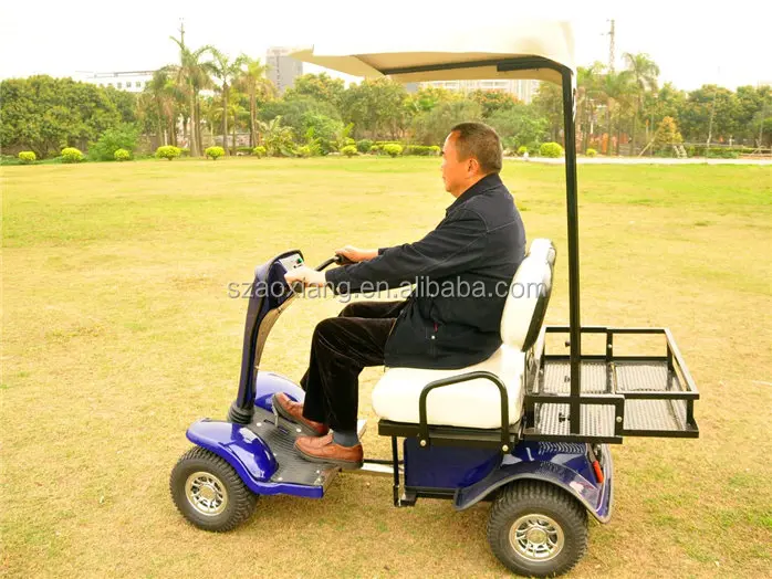 24V low speed single seat or  two seat  electric golf scooter with sun roof