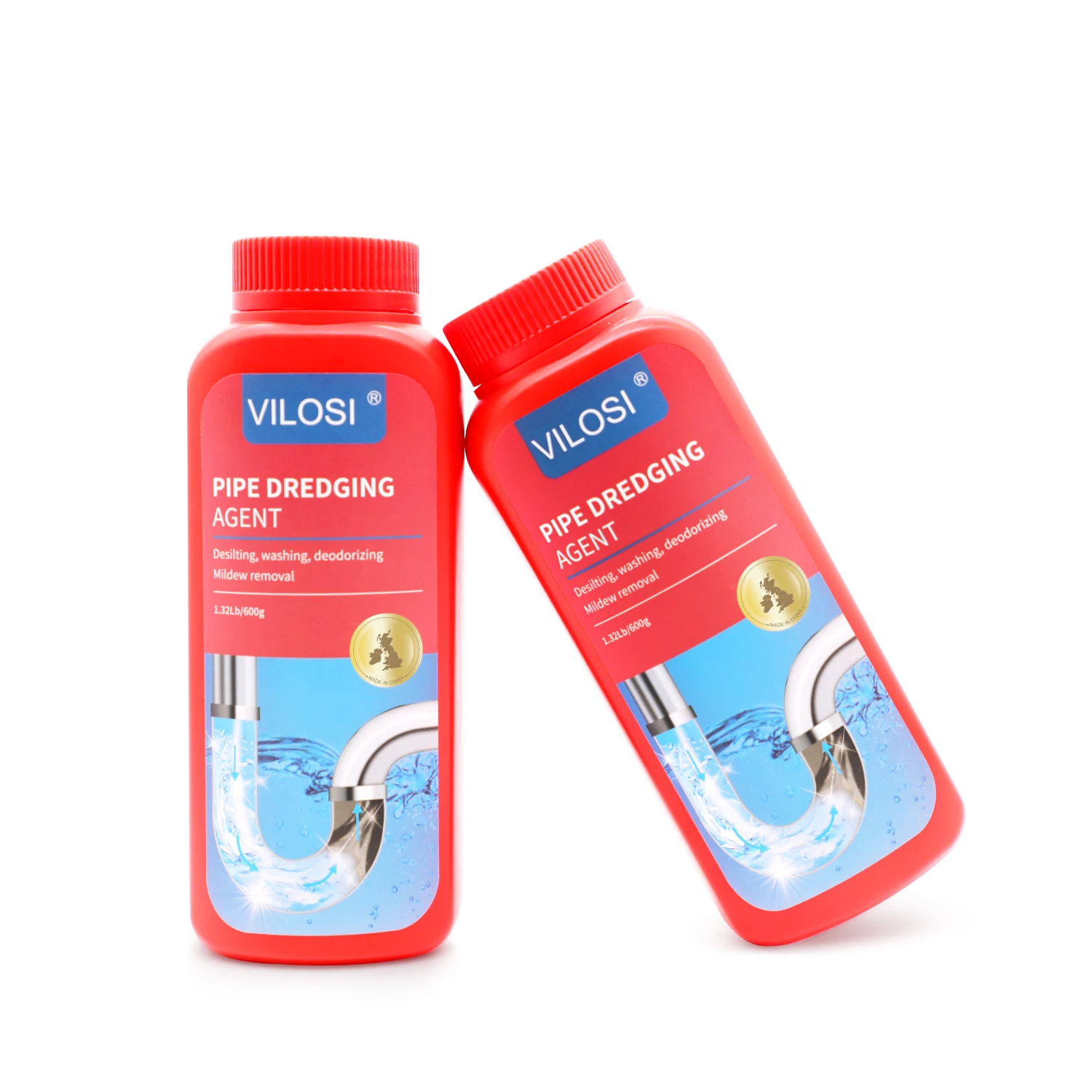 VILOSI Powerful Pipeline Dredge Sink pipe cleaning powder Pipe Cleaner for house cleaning