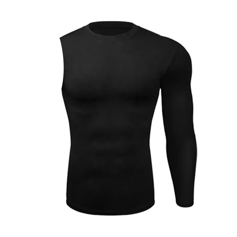 New Compression Shirts for Men 1/2 One Arm Long Sleeve Athletic Base Layer Undershirt Gear T Shirt for Workout Basketball