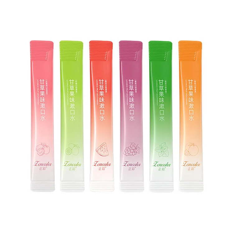 OEM Factory Wholesale Portable Mouthwash teeth whitening Oral care Fruit flavor Mouthwash in bags