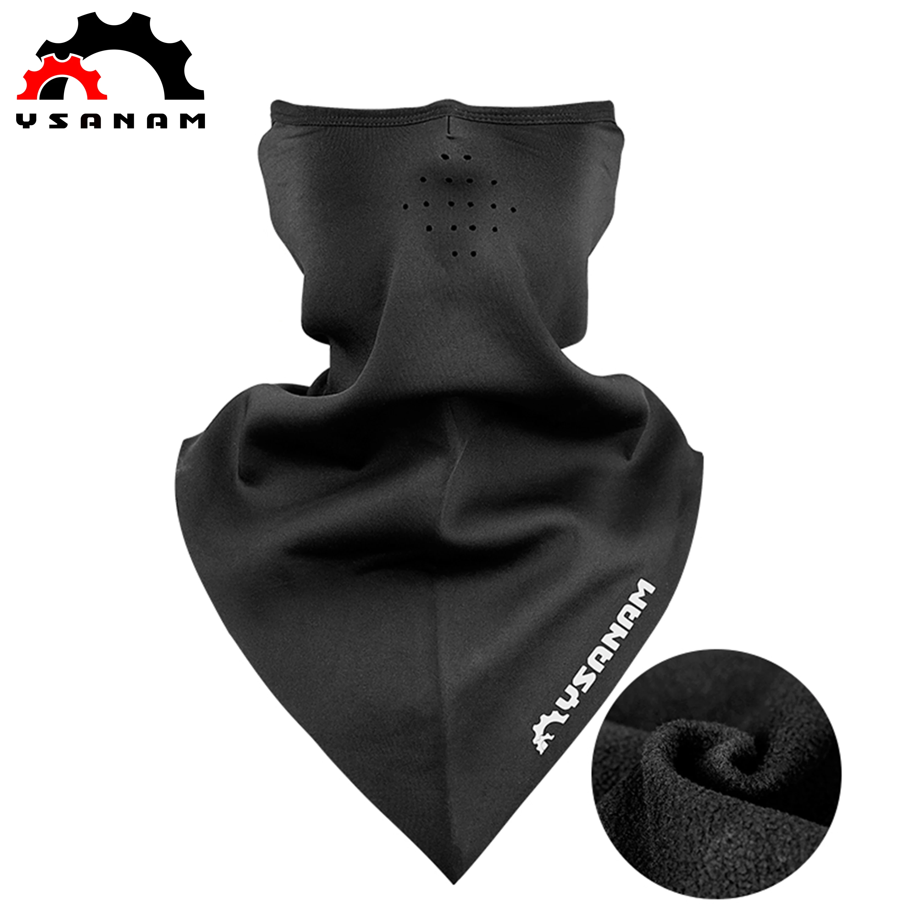 
YSANAM Bicicleta Cycling Face Towel Winter Fleece Warm Bike Magic Headscarf Scarf Neck Wrap Bike Gear Bicycle Face Cover Bandana 