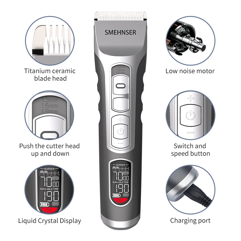Hair Trimmer Hot Selling X12-S Durable Professional Trimmer Rechargeable Hair Cutting Machine Hair Shaver For Men