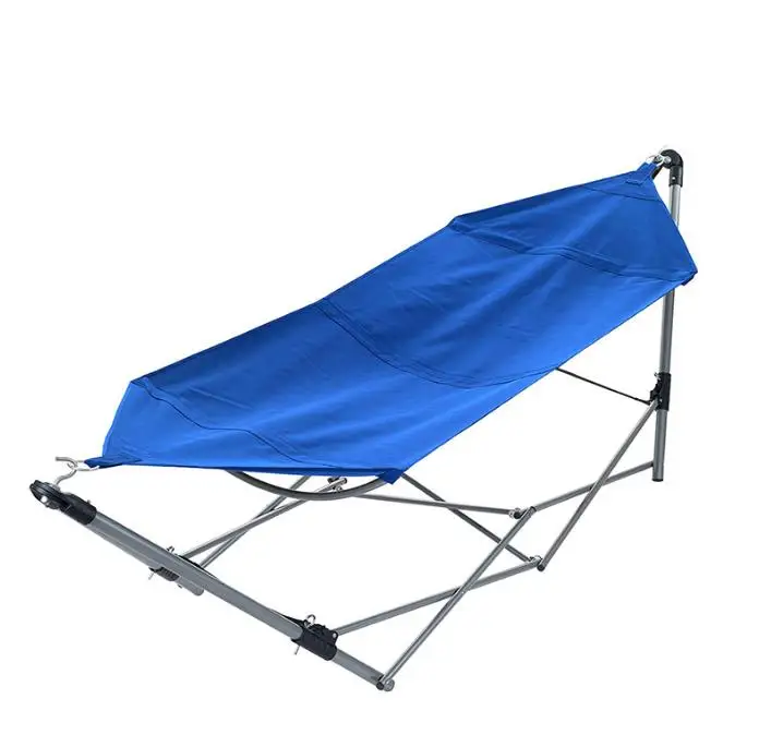 Outdoor Garden and Patio Steel Frame Stand Portable Folding Camping Hammock Chair