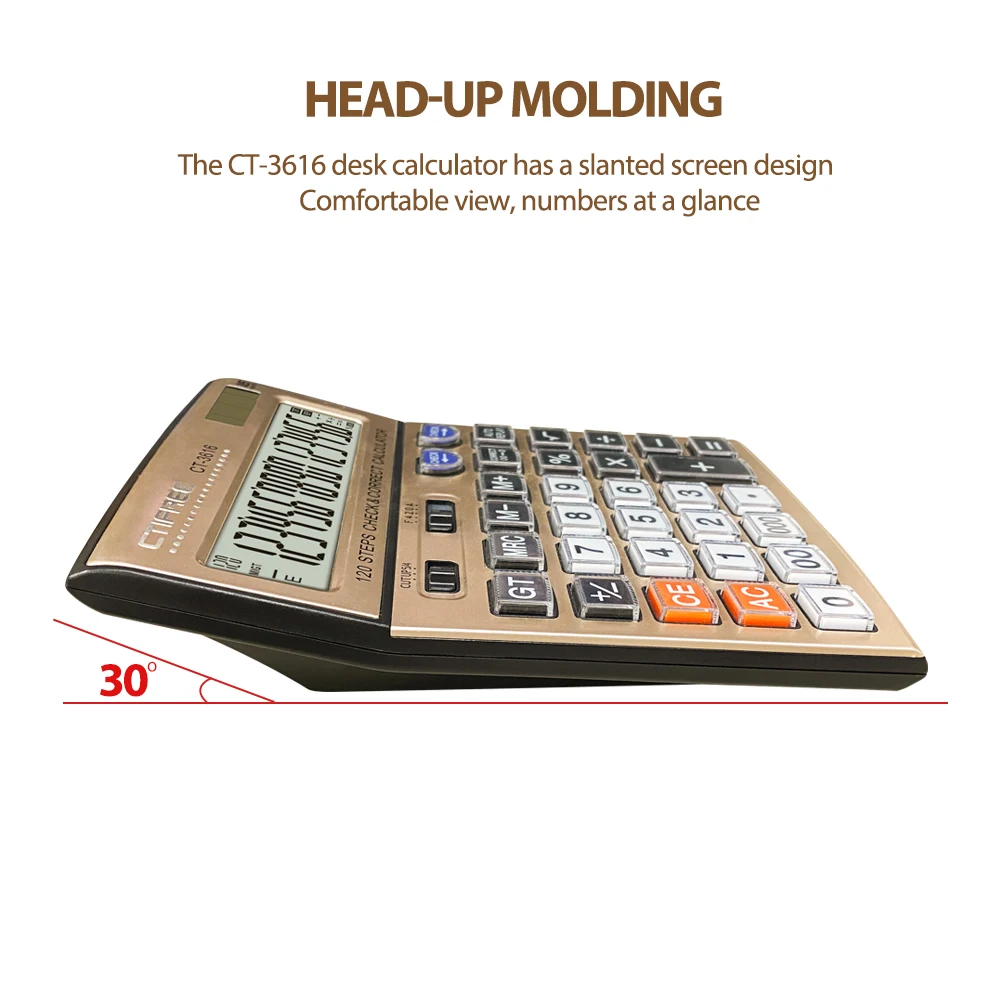 Desktop Calculators Office Supply Dual Power Calculadora Solar 16-Digit Electronic Cheap Solar Power Calculator Beauty