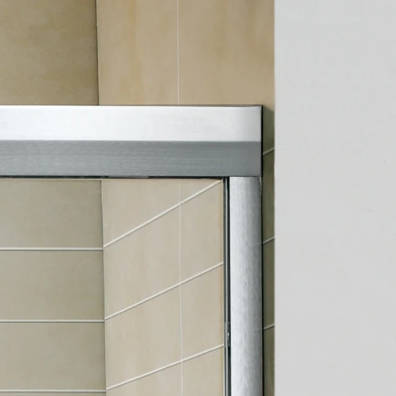 Cheaper price aluminum frame double sliding shower door