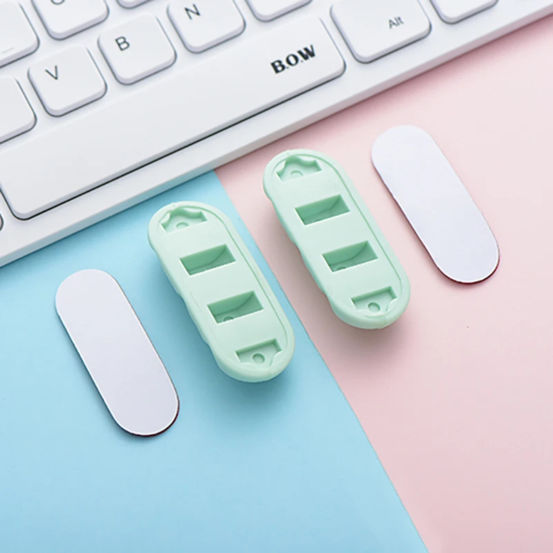 Portable Adhesive Desktop Wire Retainer Silicone Charger and Cable Wire Clip Organizer