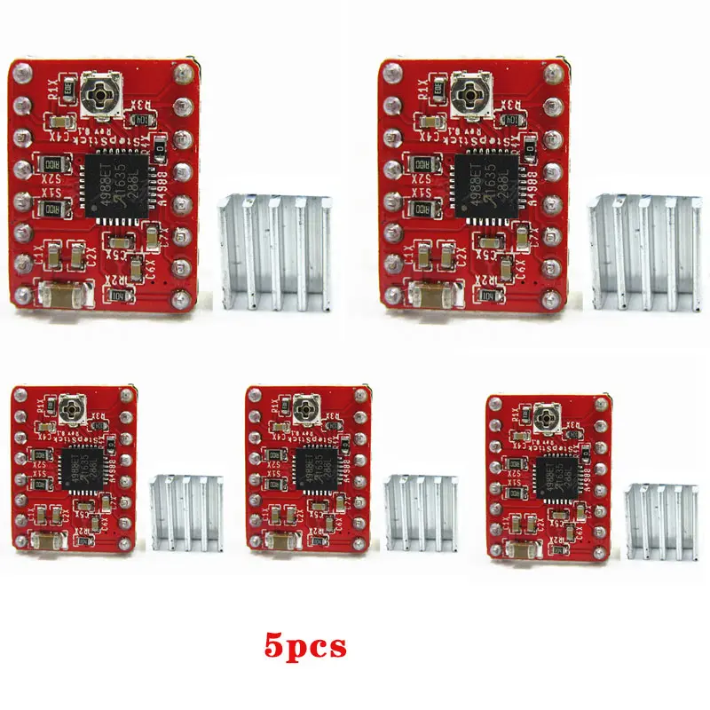 High Quality A4988 Stepper Motor Driver Module 3D Printer Polulu StepStick RAMPS RepRap KQS8