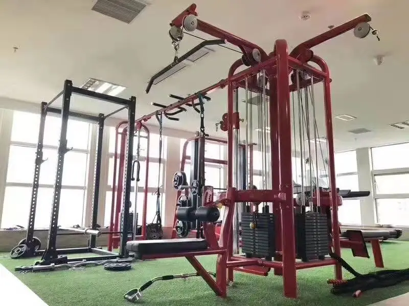 2024 New Design Commercial Pin Loaded Strength Equipment Multi Function Smith Machine 5 Station Gym Equipment