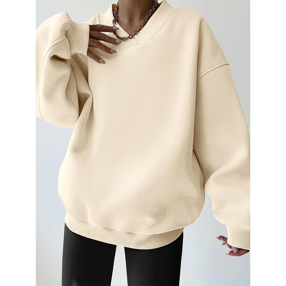 Custom Blank Print Fleece Oversized Vintage Wash Safety Thick Hoodie for Women
