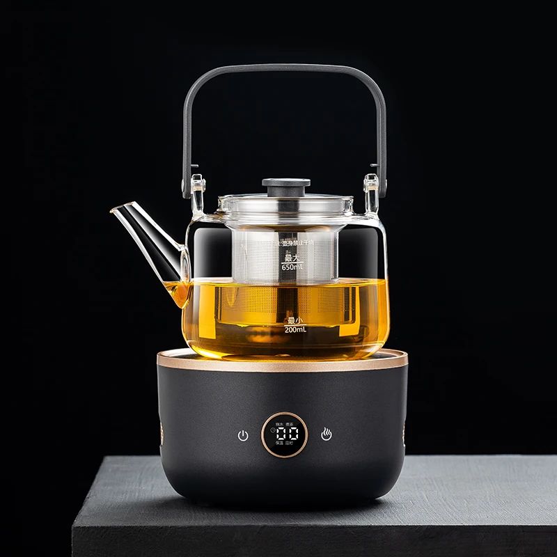 Customized Steam Kettle Tea Maker Christmas All In One Teapot Diffuser With Glass Infuser