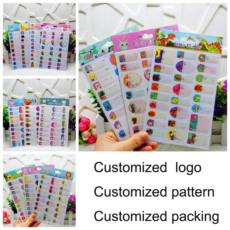 OEM Baby Bottle aufkleber Daycare Self-Laminating Etikette Waterproof Pegatina Name Tag Etiqueta Labels Write-On Label Stickers