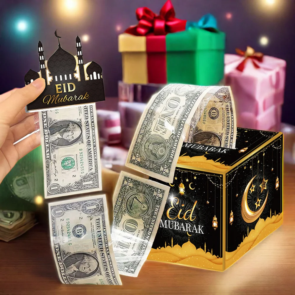 Cash Pull Funny Money  Surprise Paper Gift Box Happy Birthday Christmas New Year Anniversary Valentine Eid Gift Boxes