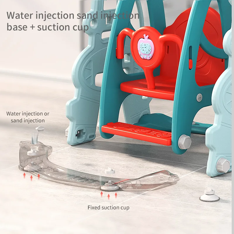 small amusement slide swing set children indoor household plastic environmental protection material playground hot sale