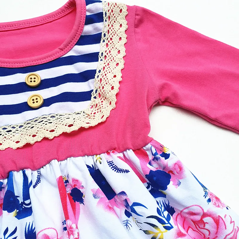 
Kids frock dress for 12 years old girls cotton frock design floral lace design dress for spring and winter festival clothes 