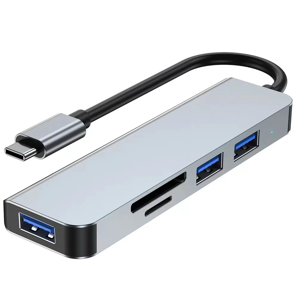 HBNKH Multiufunction Adapter Usb Type c Hub  for MacBook Pro and Type C Windows Laptops 4 port Type-c hub