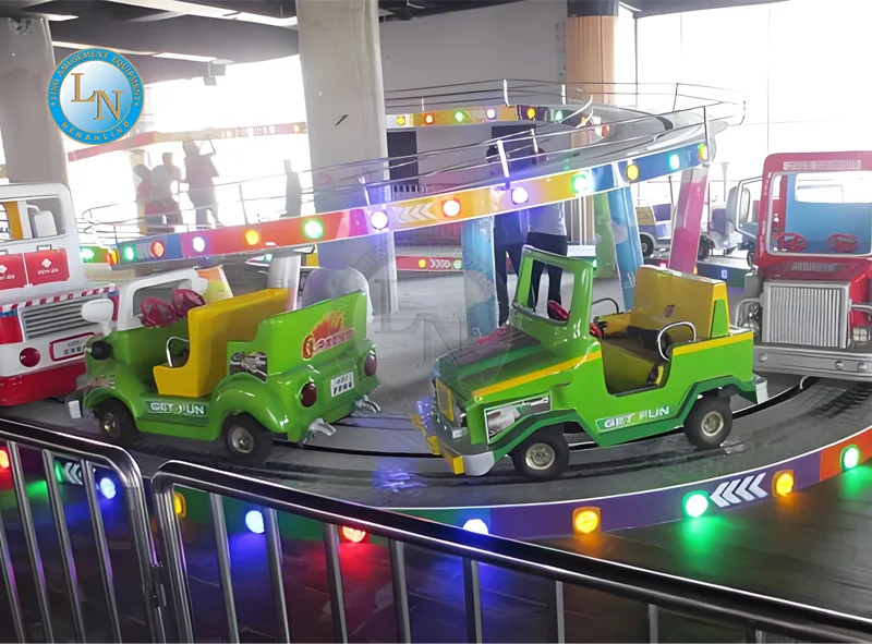 Factory Direct Sale Amusement Machine Carnival Games Facilities Adult And Kids  Electric Track Rail Train Mini Shuttle Bus