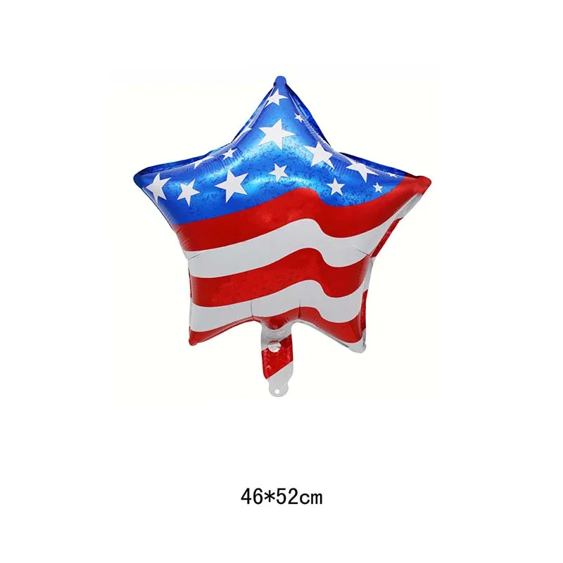 18-дюймовый флаг July 4th Stars America американские фольгированные майларовые воздушные шары для вечеринки