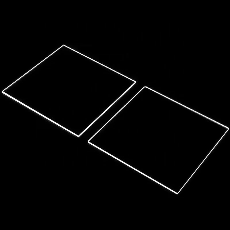 Transparent Uv Square Shape Clear Quartz Plate High Quality Fused Silica Quartz Sheet
